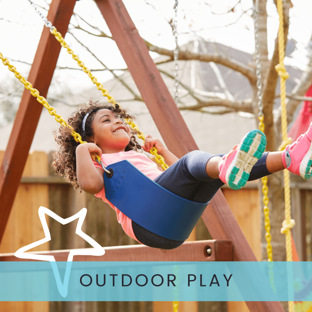 Girl on swing