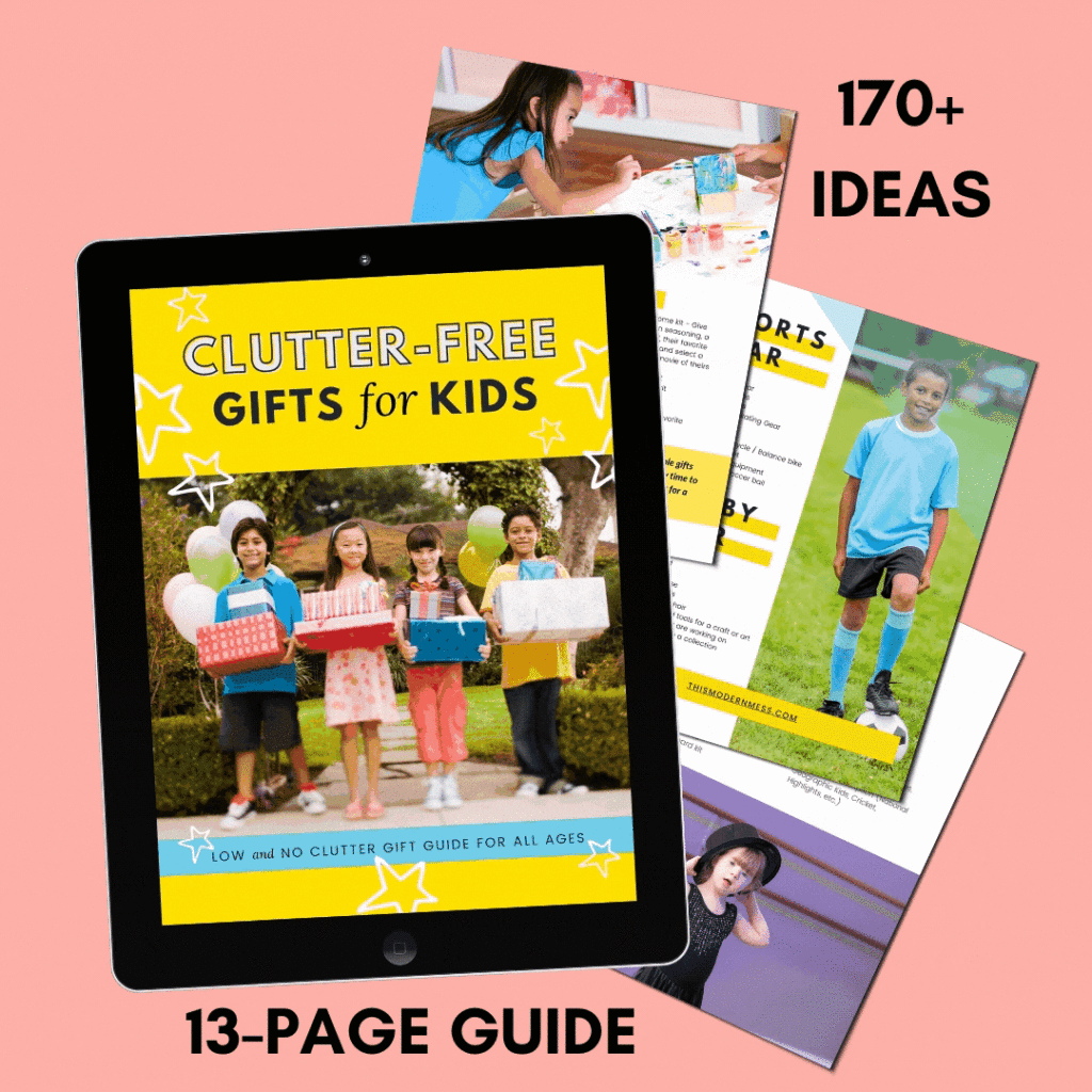 Clutter Free Gifts for Kids Guide