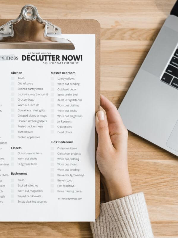 declutter now checklist