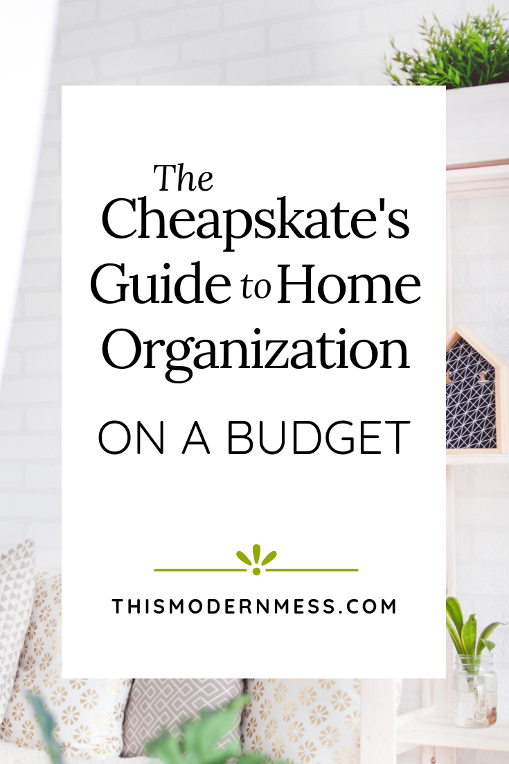 home organization on a budget