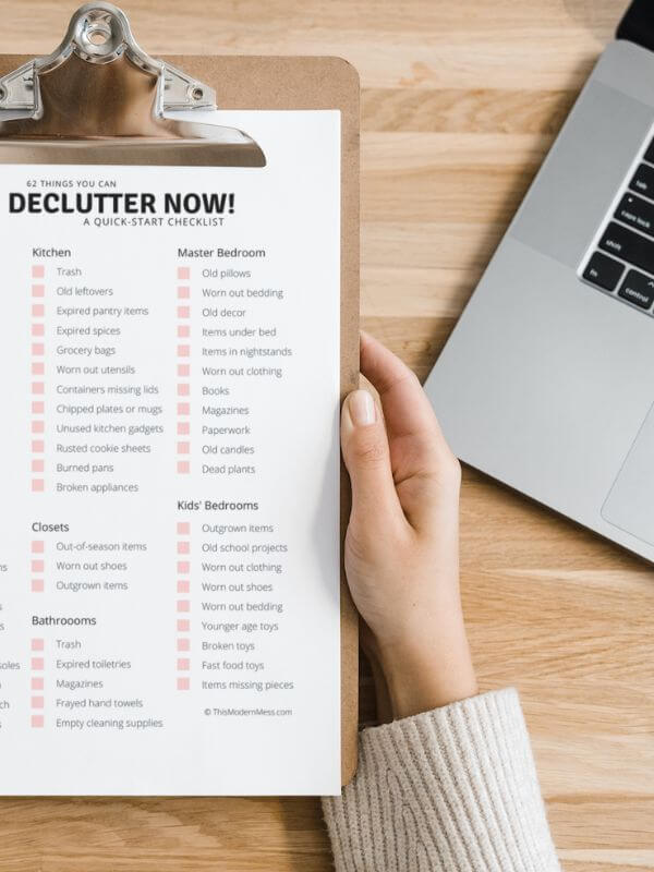 declutter now checklist
